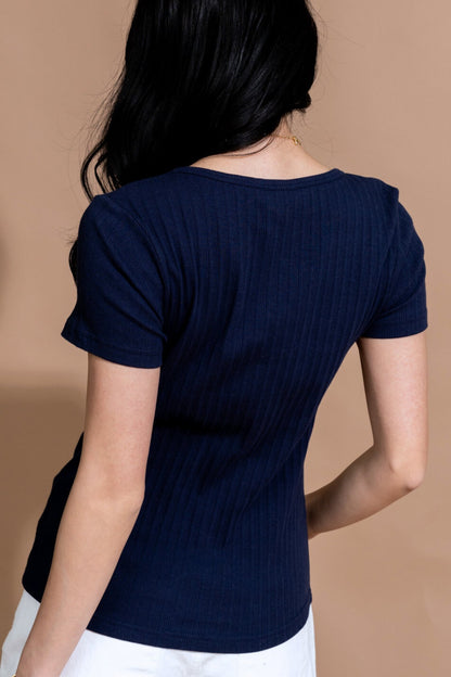 Monroe Top in Navy Clothing Holley Girl 