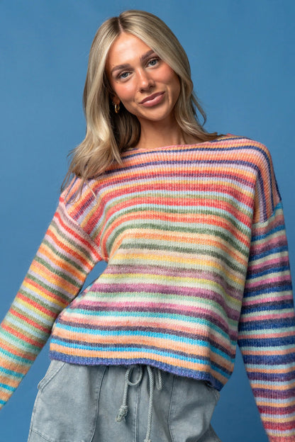Rainbow Road Sweater Clothing Holley Girl 