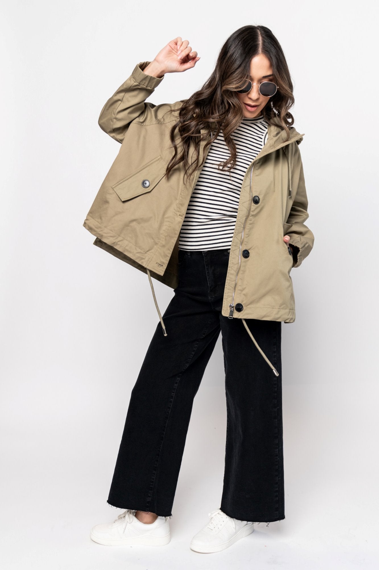 Anderson Jacket in Light Olive Clothing Holley Girl 