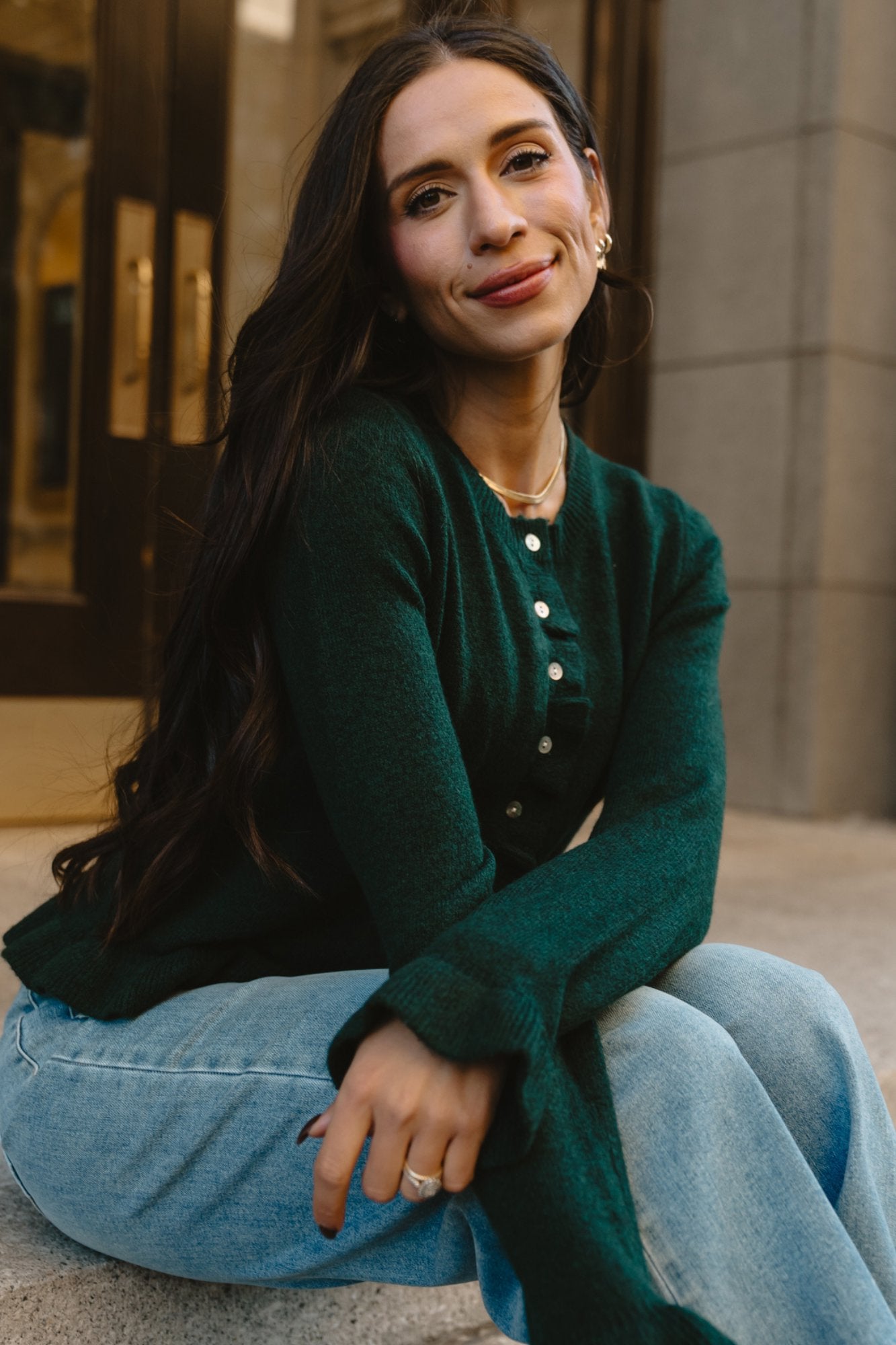 Hearth Cardigan in Forest Clothing Holley Girl 