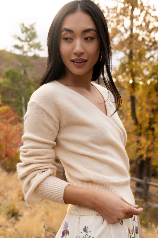Montreal Sweater in Cream Clothing Holley Girl 