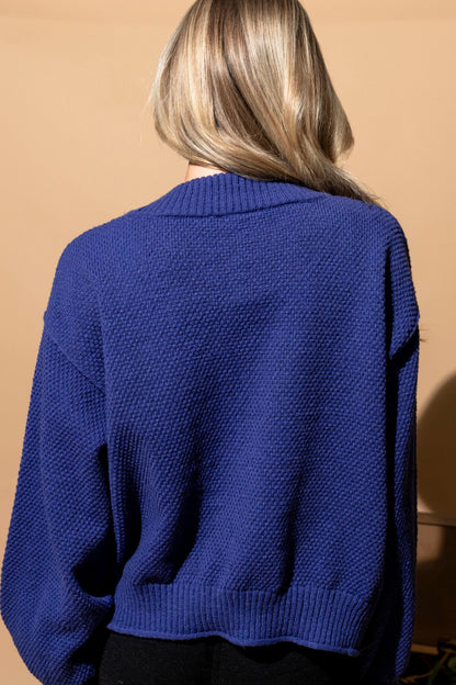 Weekend Cardigan in Indigo Clothing Holley Girl 