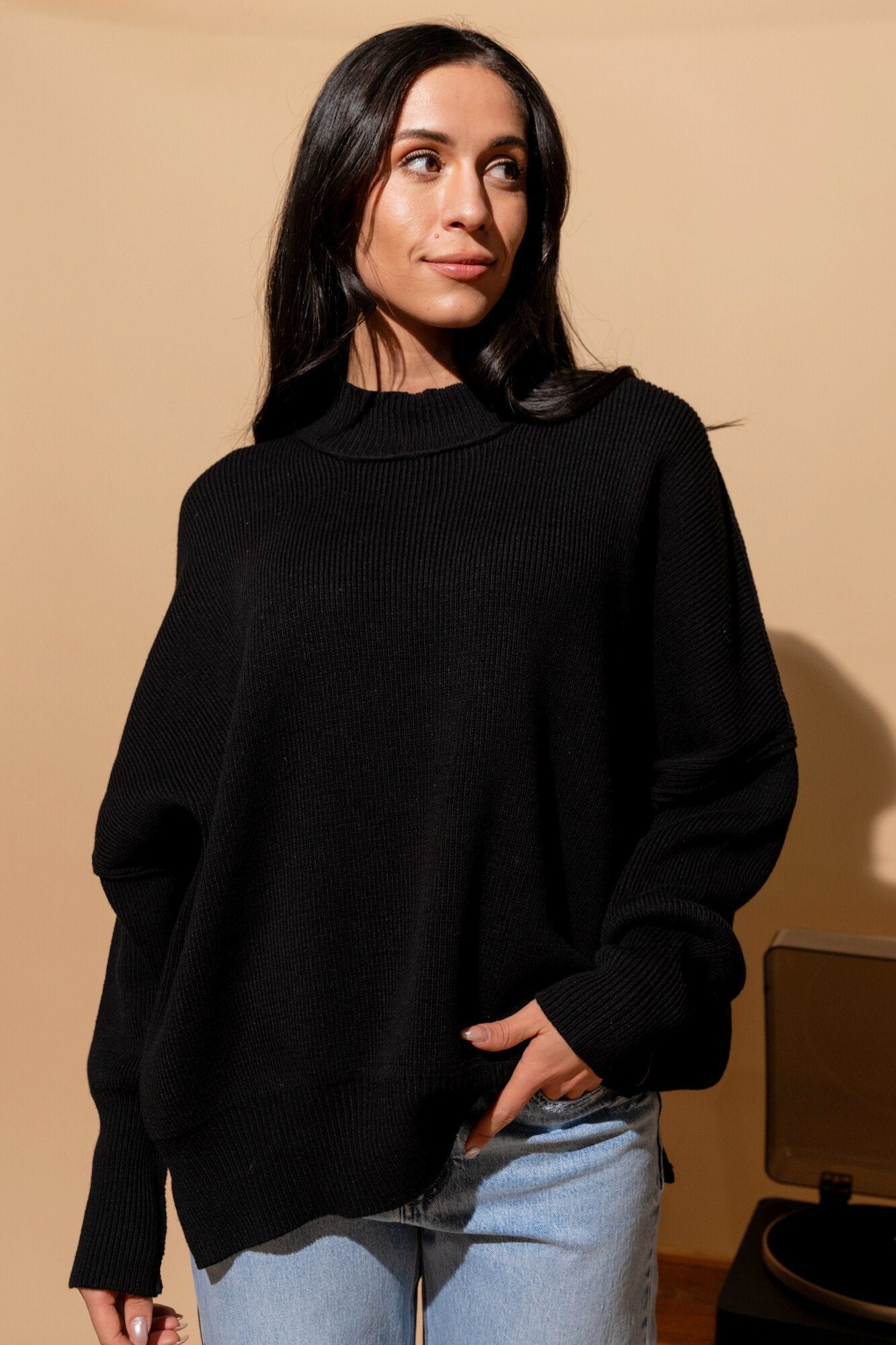 Callie Sweater in Black Clothing Holley Girl 