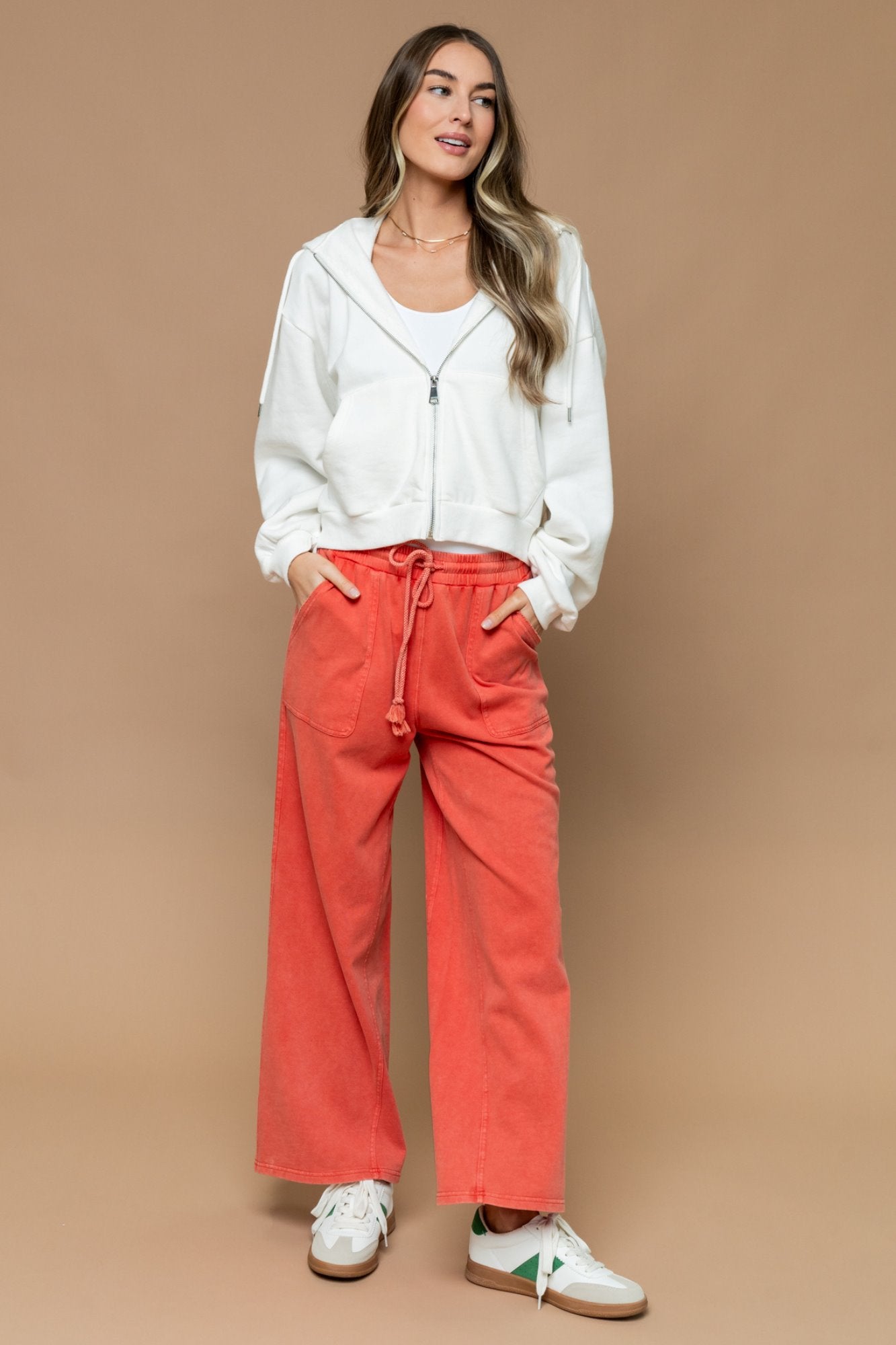 Jenkins Pant in Coral Holley Girl 