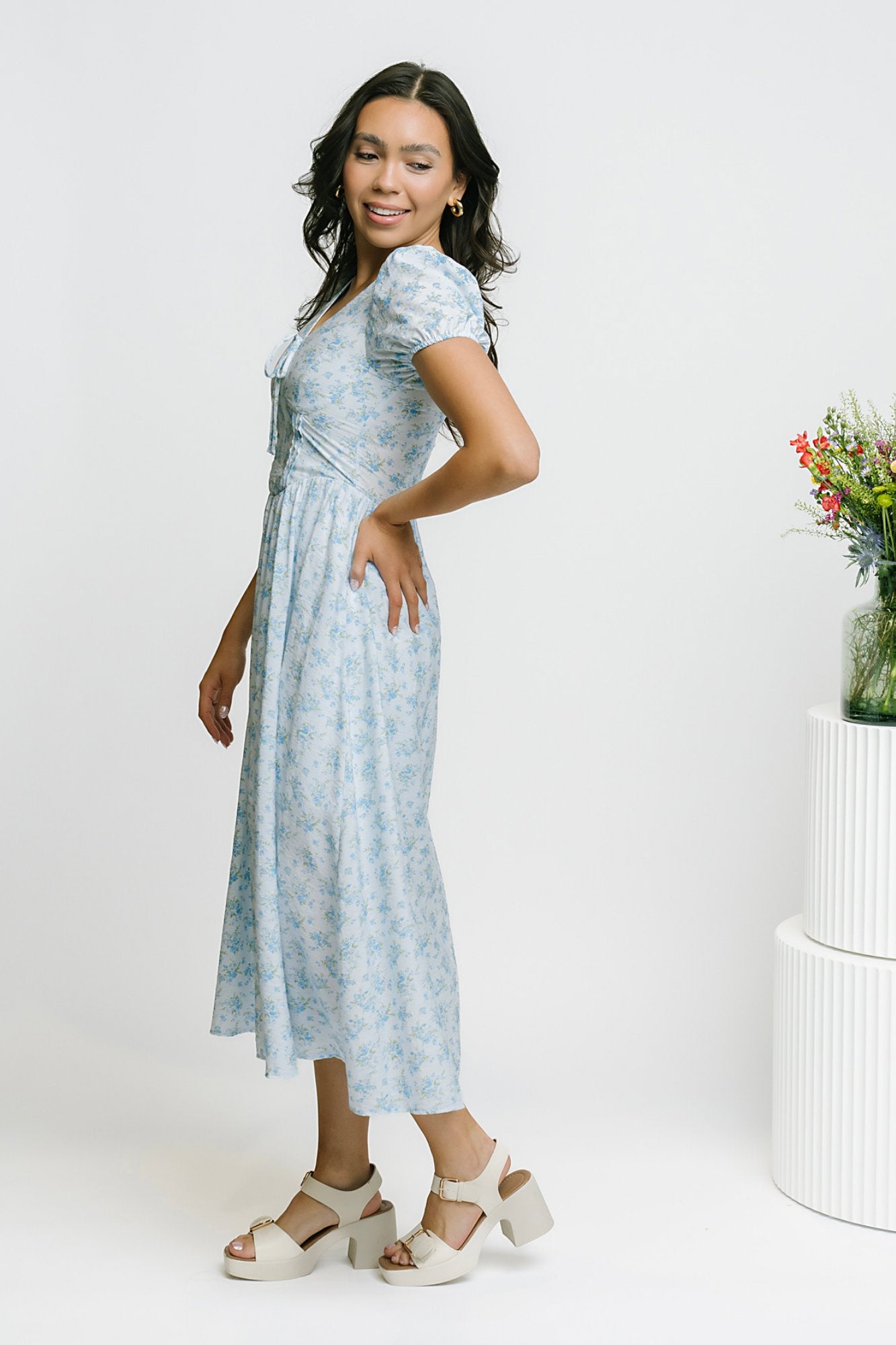 Sunny Creek Dress in Sky Clothing Holley Girl 