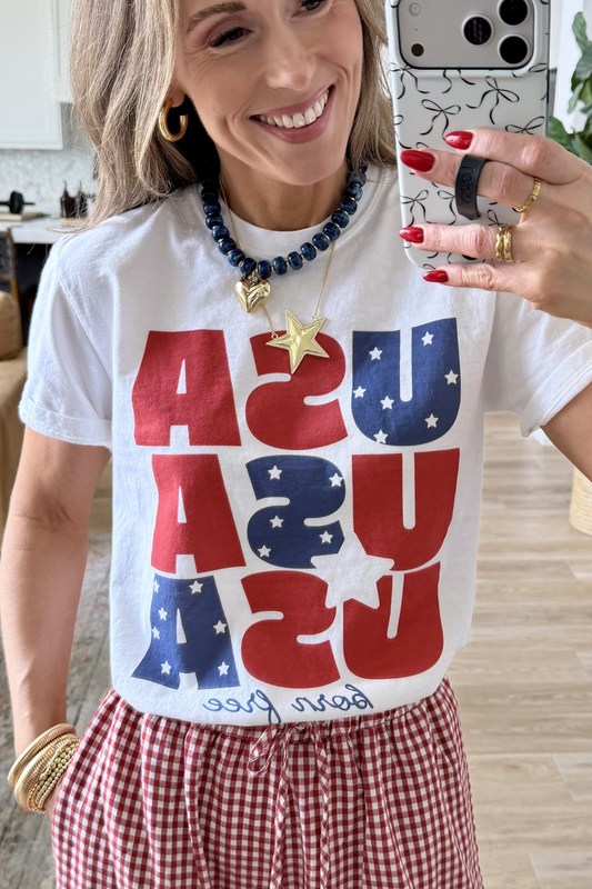 USA Born Free Tee