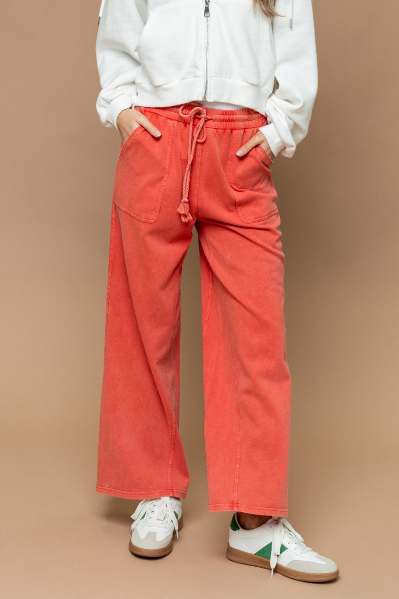 Jenkins Pant in Coral Holley Girl 