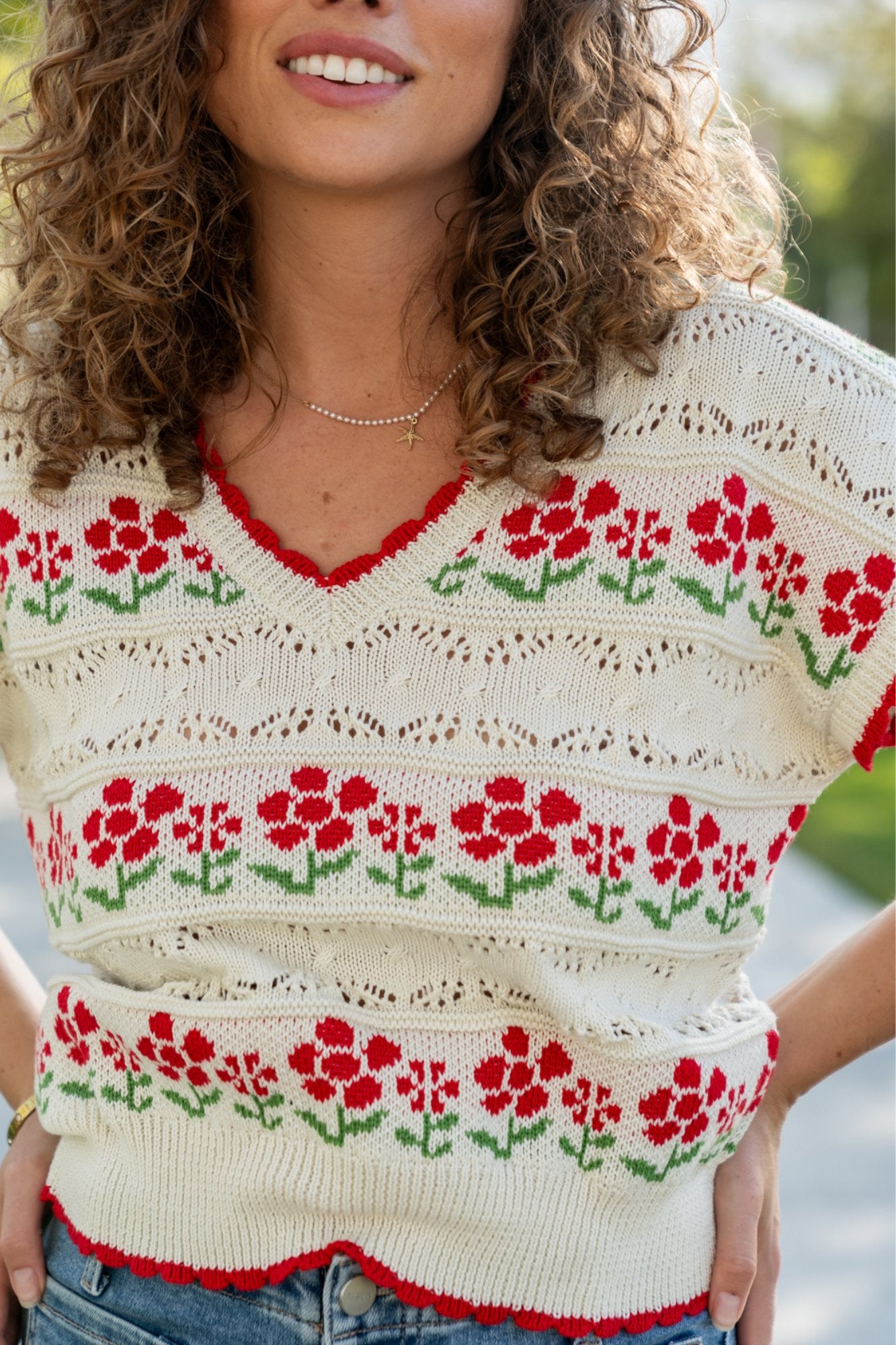 Cherry Bud Top Clothing Holley Girl 
