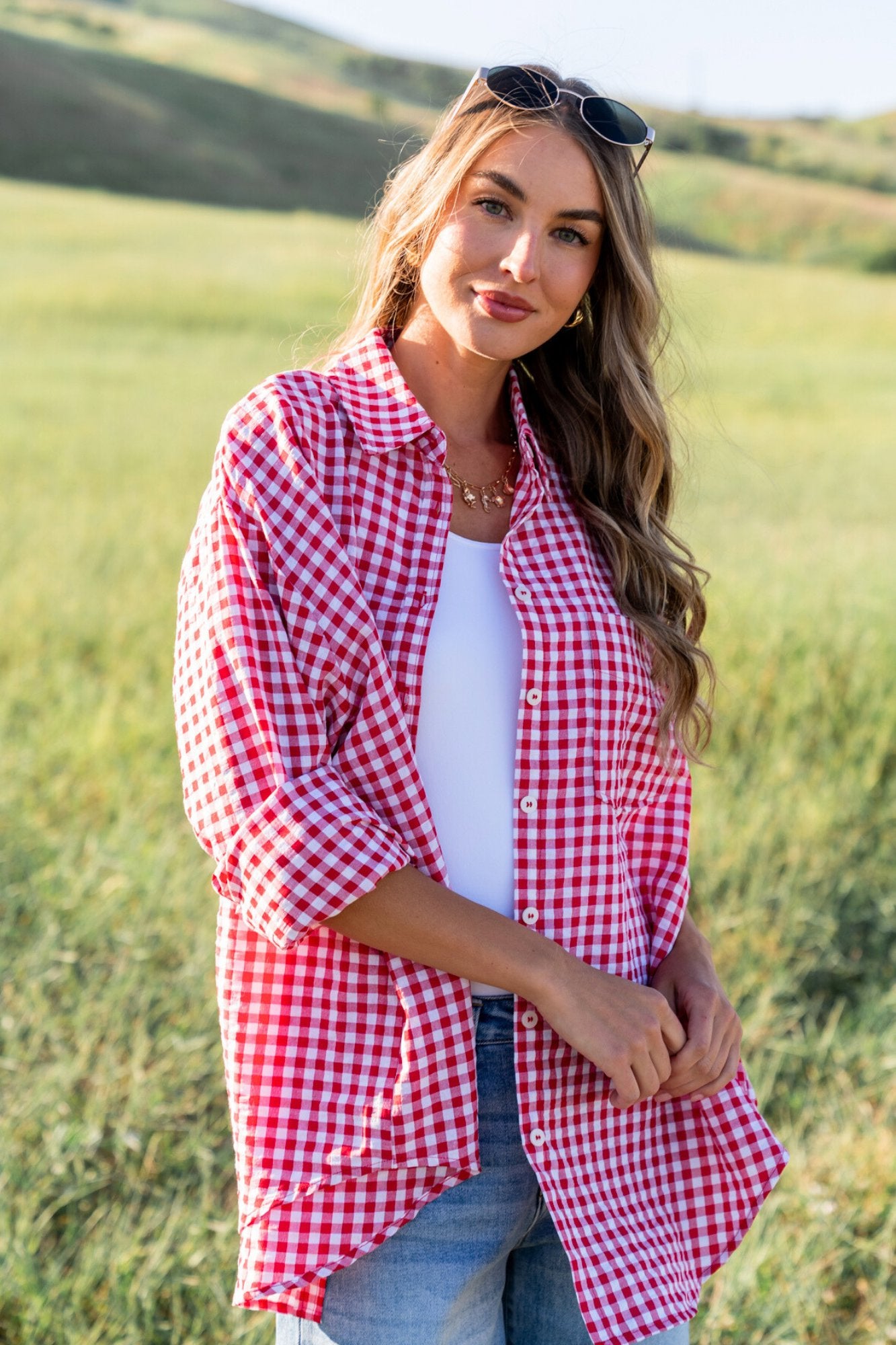 Pomodoro Button Up Clothing Holley Girl 