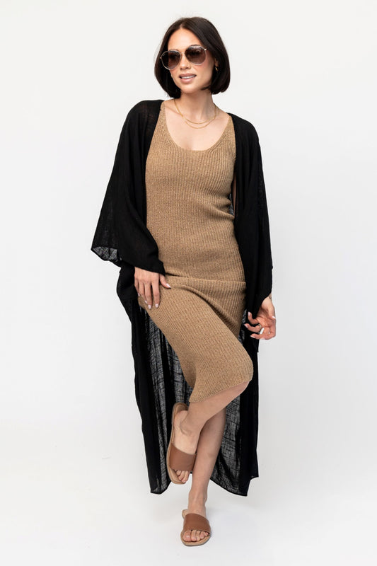 Sienna Kimono in Black Clothing Holley Girl 