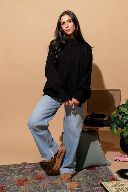 Callie Sweater in Black Clothing Holley Girl 