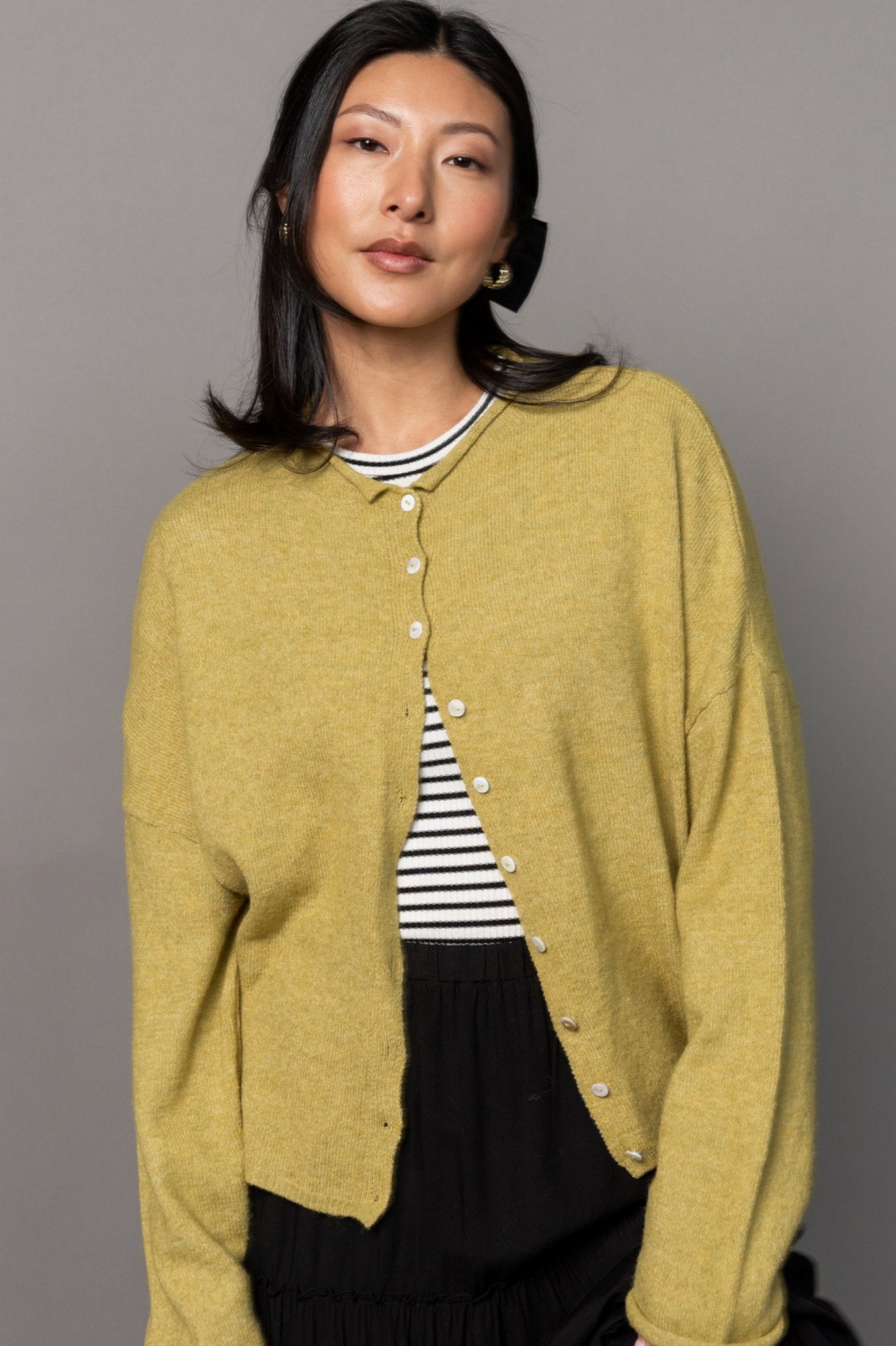 Evanston Cardigan in Leaf Clothing Holley Girl 