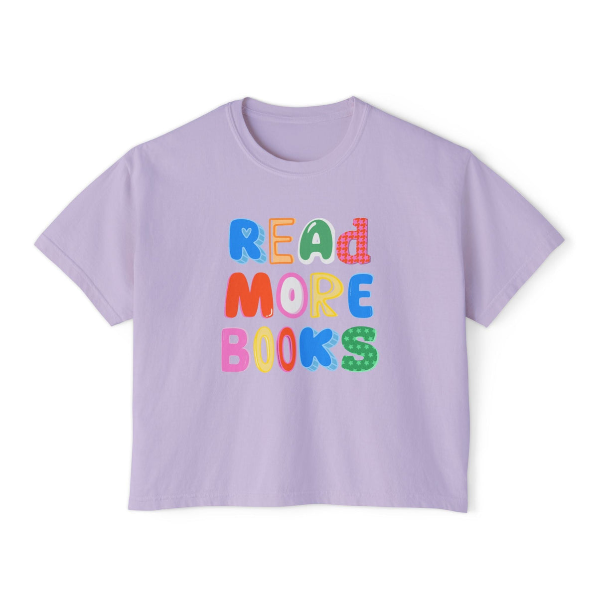 Read More Books - Boxy Tee T-Shirt Printify Orchid S 