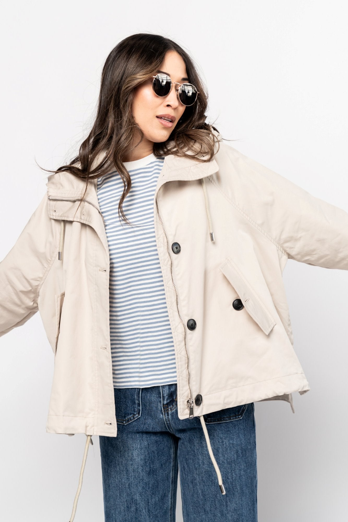 Anderson Jacket in Sand Clothing Holley Girl 