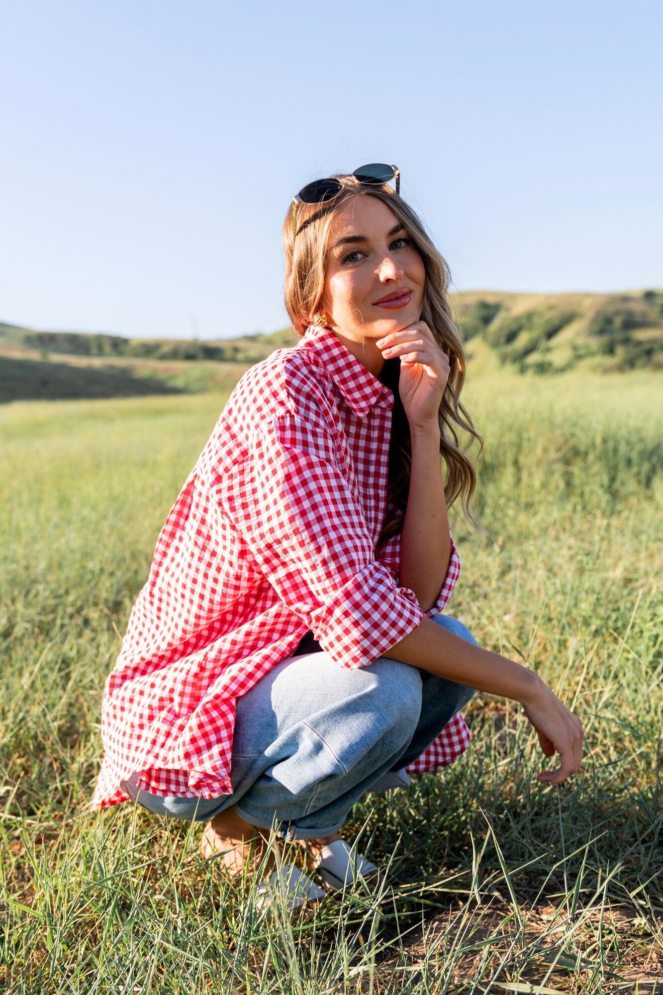 Pomodoro Button Up Clothing Holley Girl 