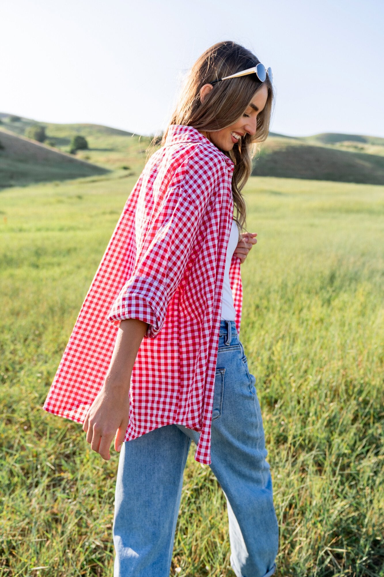 Pomodoro Button Up Clothing Holley Girl 