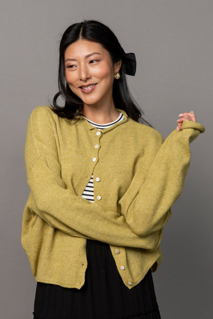 Evanston Cardigan in Leaf Clothing Holley Girl 