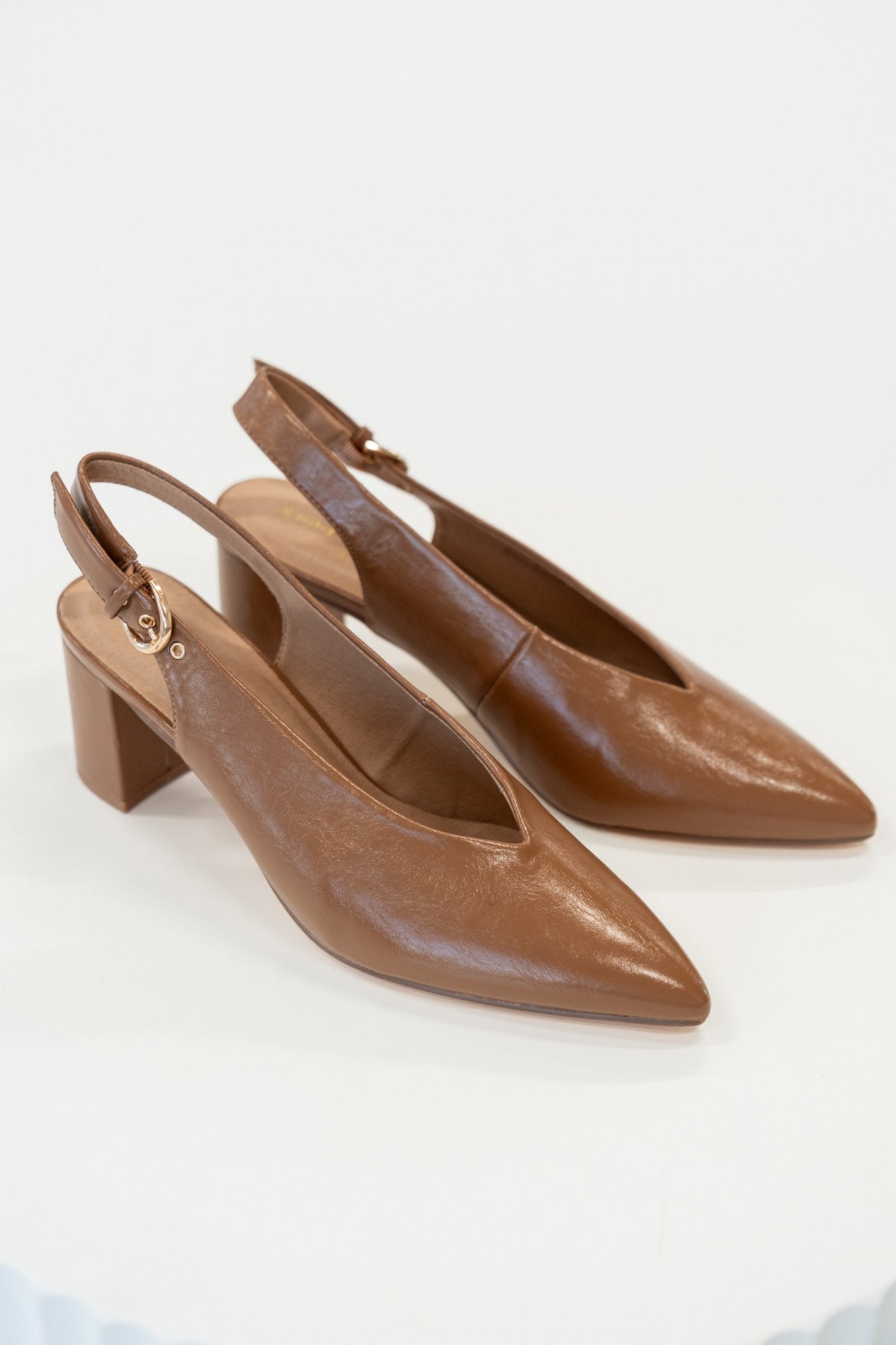 Bridget Heels in Camel Clothing Holley Girl 