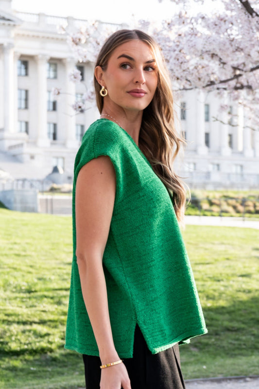 Naomi Top in Green Clothing Holley Girl 