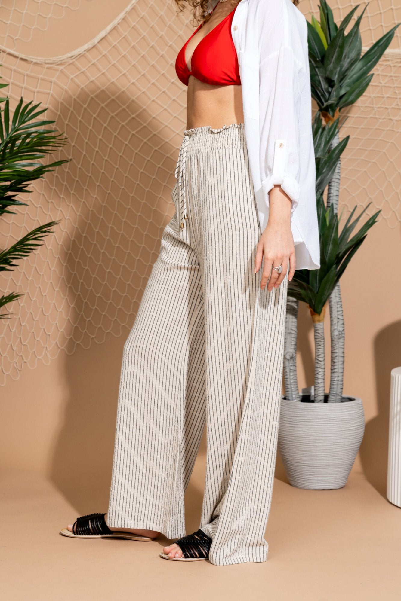 Maxwell Pant in Natural Stripe Holley Girl 