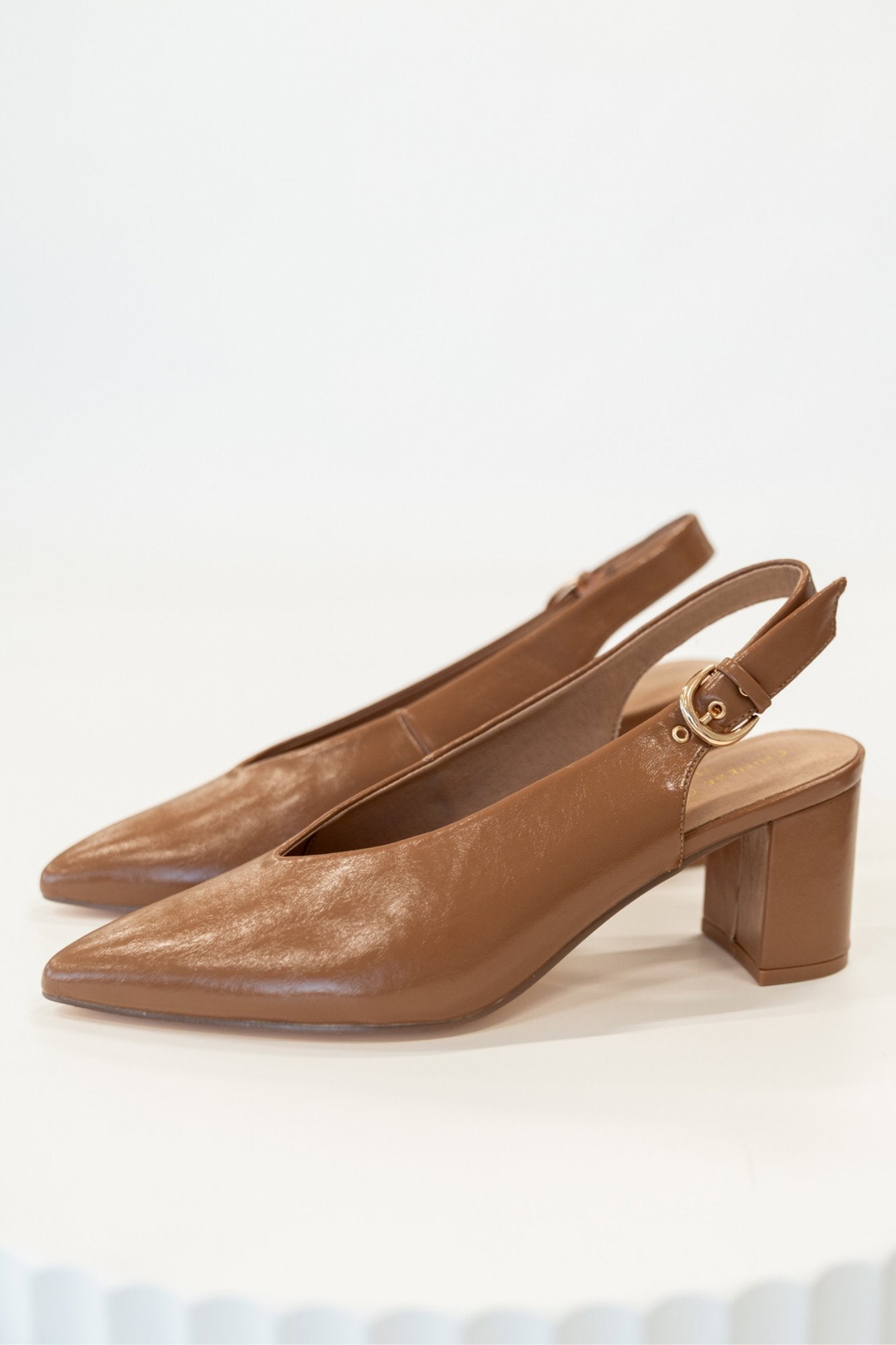 Bridget Heels in Camel Clothing Holley Girl 