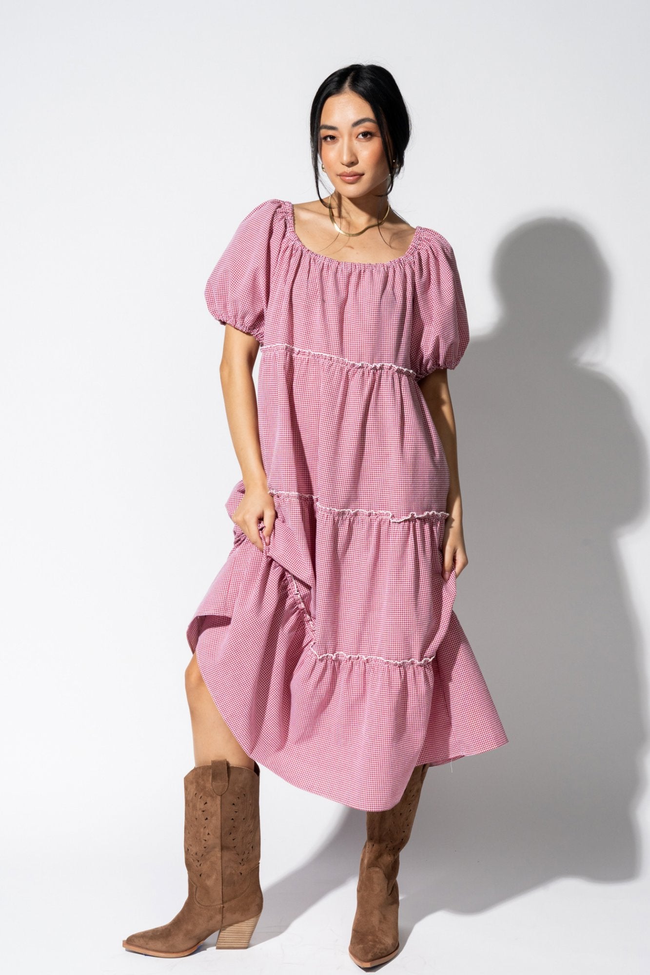 Cranberry Crisp Dress Clothing Holley Girl 