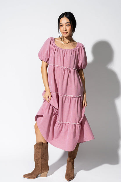 Cranberry Crisp Dress Clothing Holley Girl 