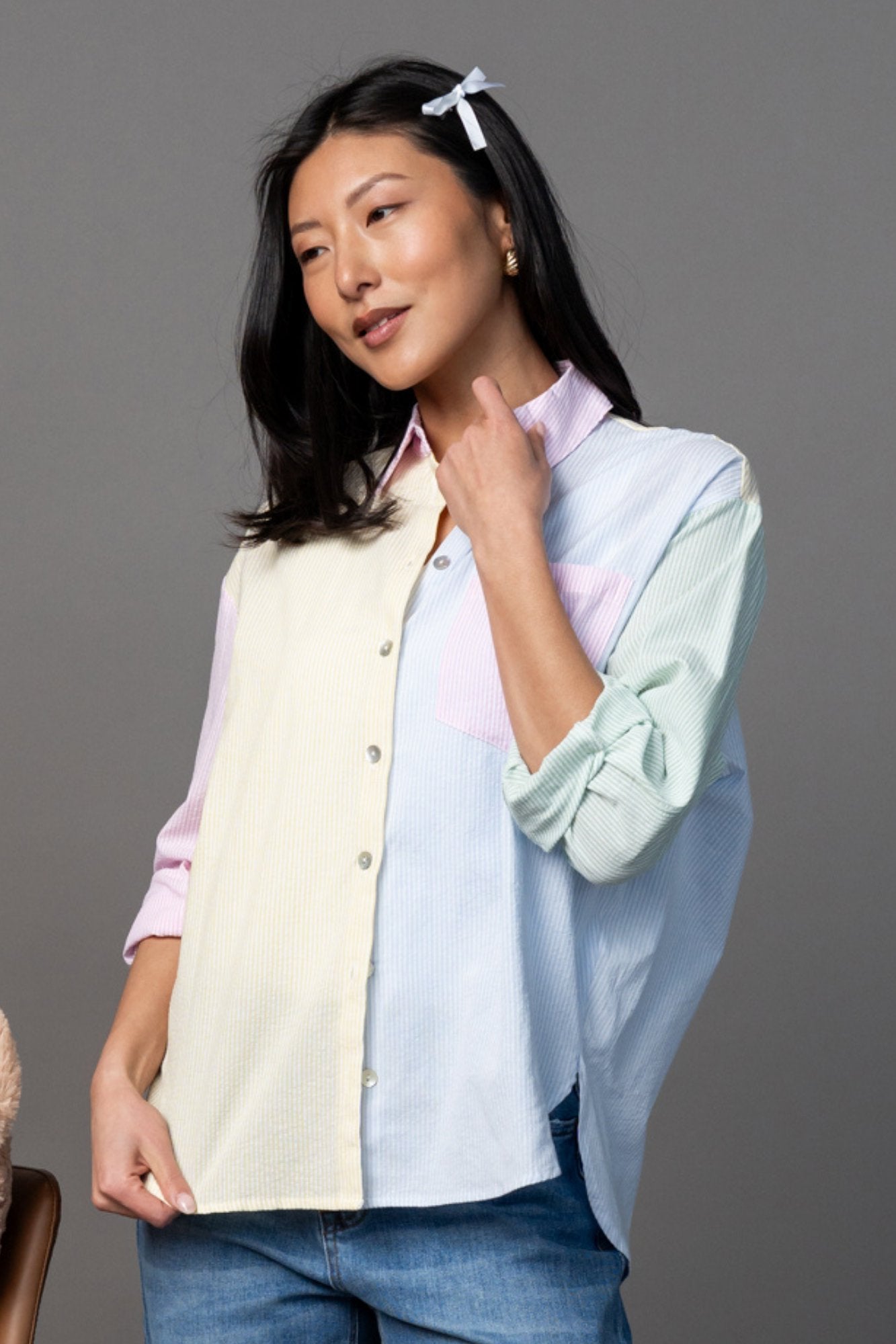 Blue Skies Button Up Clothing Holley Girl 