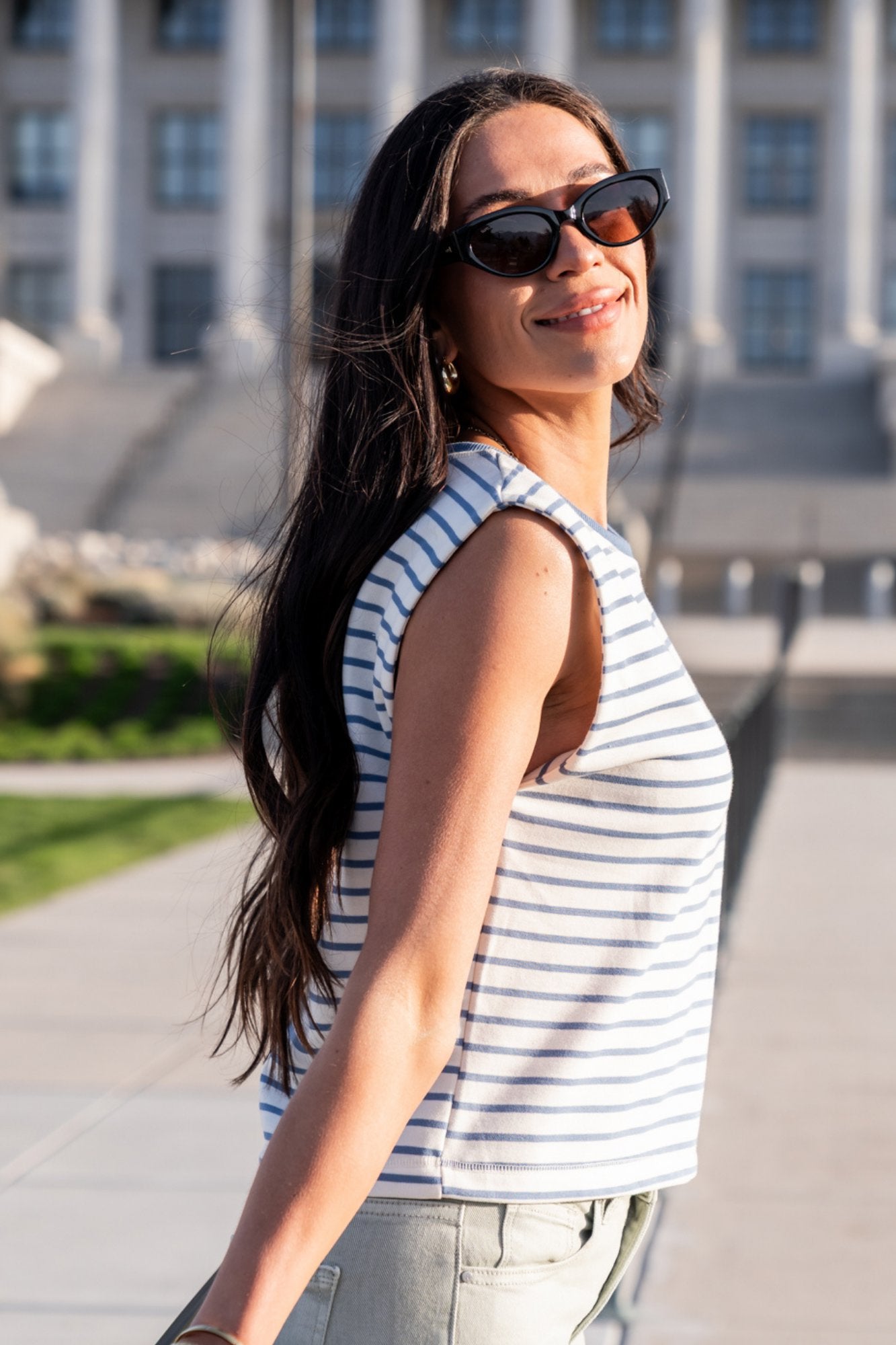 Nia Top in Denim Clothing Holley Girl 