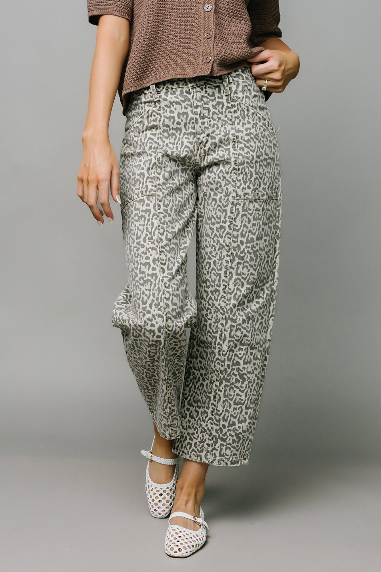 Leopard Barrel Jeans Clothing Holley Girl 