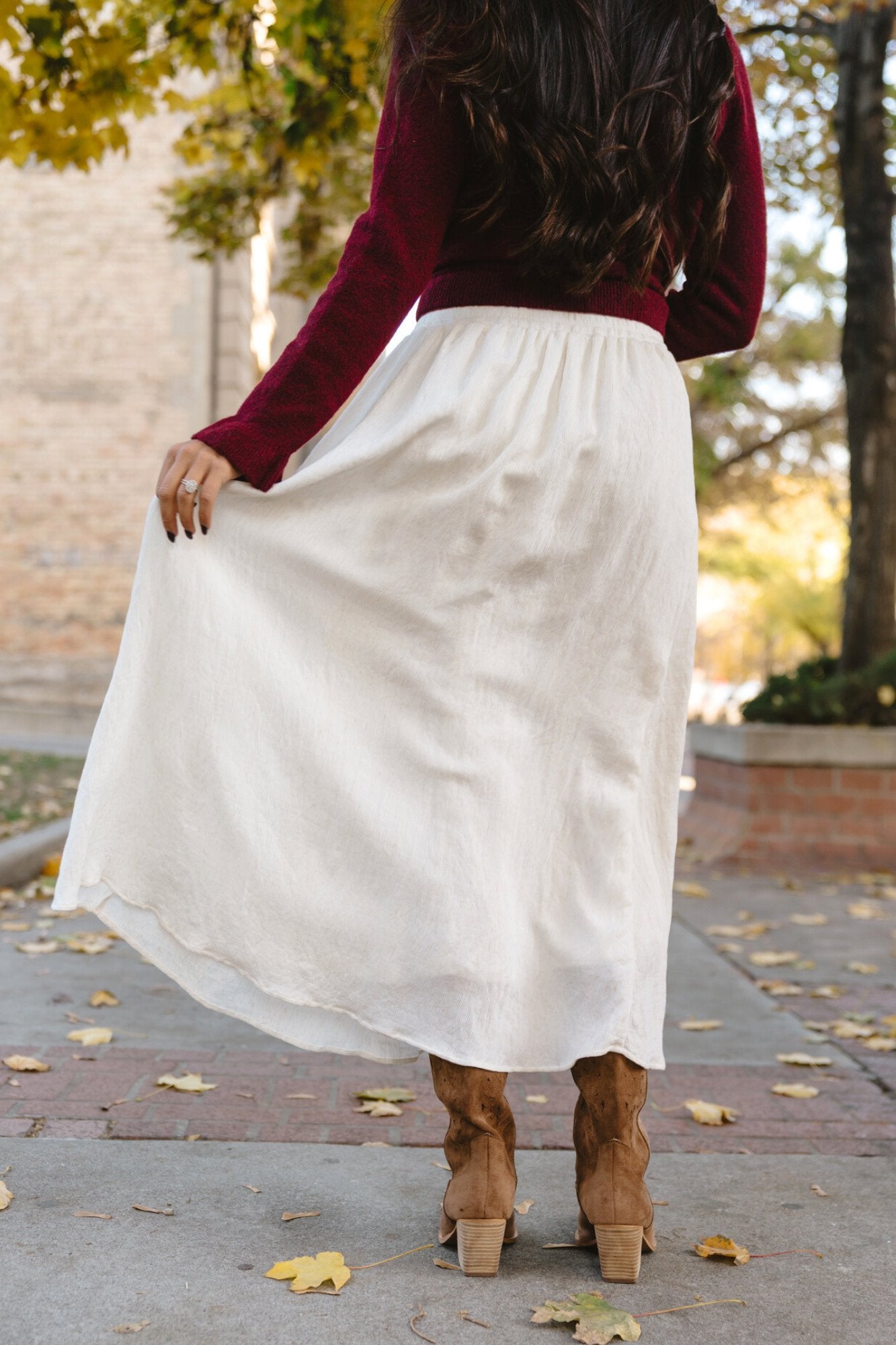 Sable & Sea Skirt in Cream Clothing Holley Girl 