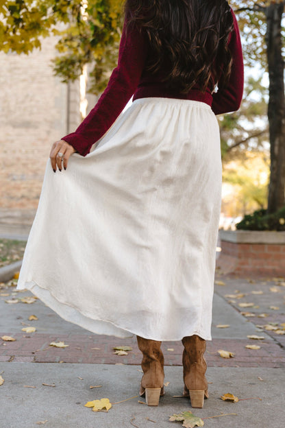 Sable & Sea Skirt in Cream Clothing Holley Girl 