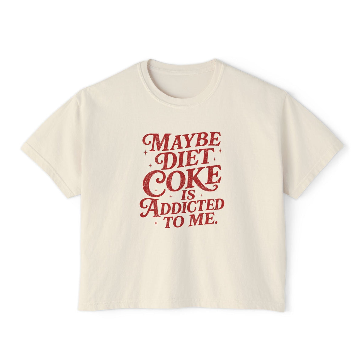Diet Coke is Addicted to Me - Boxy Tee T-Shirt Printify Ivory S 