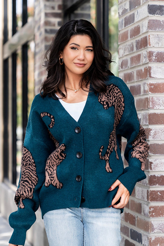 Tigress Sweater in Emerald Clothing Holley Girl 