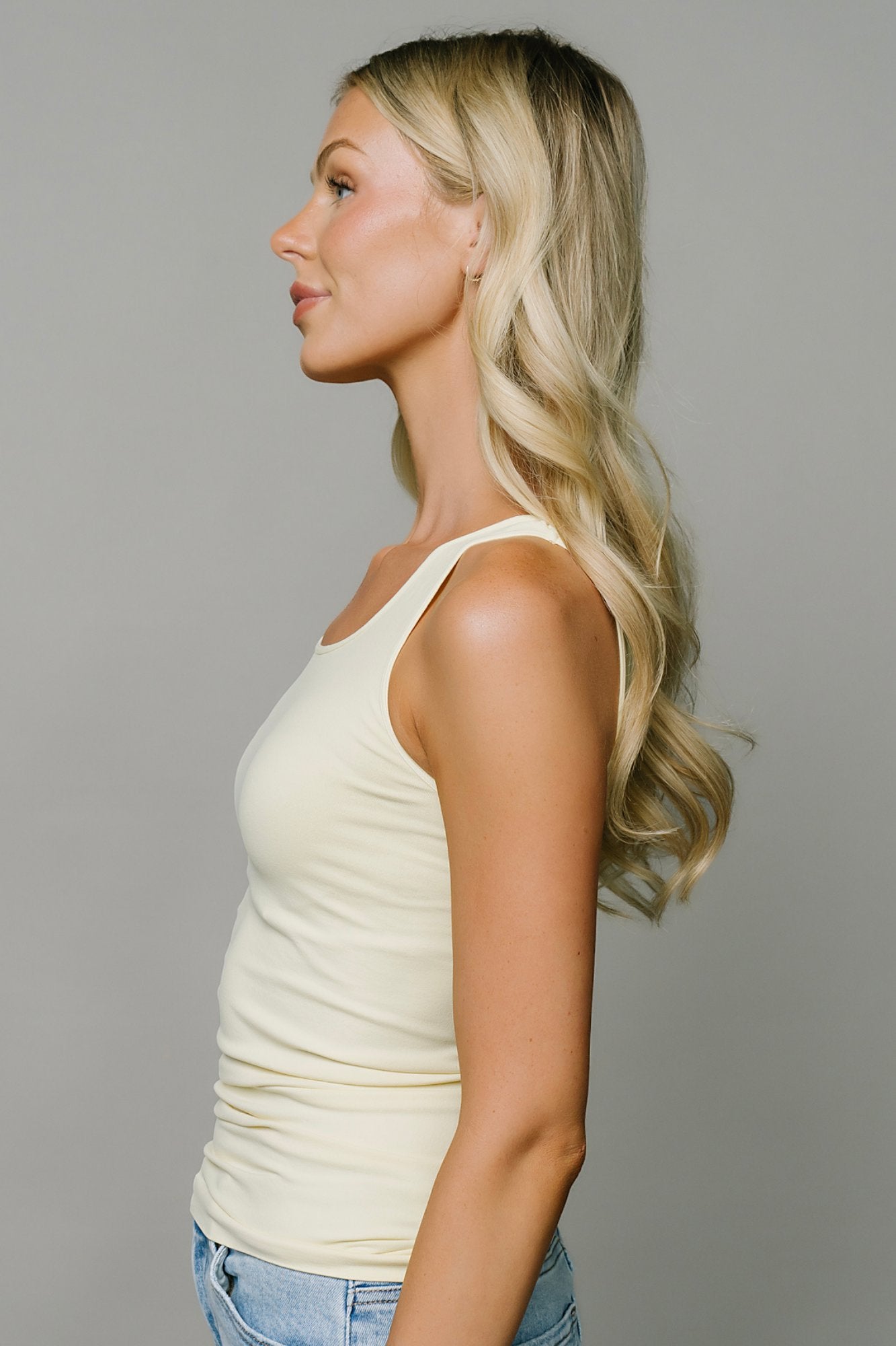 Layering Tank in Butter Clothing Holley Girl 