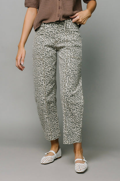 Leopard Barrel Jeans Clothing Holley Girl 