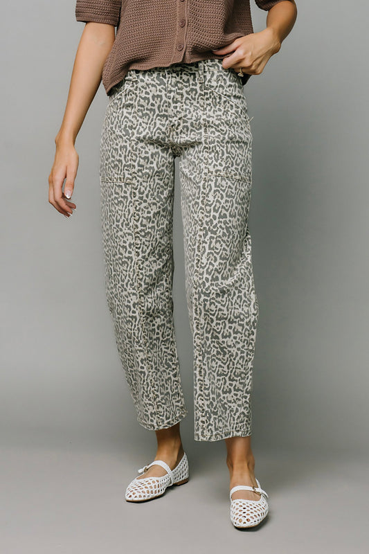 Leopard Barrel Jeans Clothing Holley Girl 