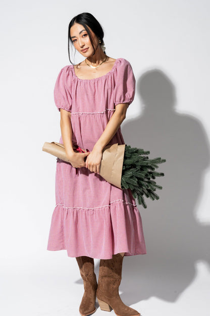 Cranberry Crisp Dress Clothing Holley Girl 