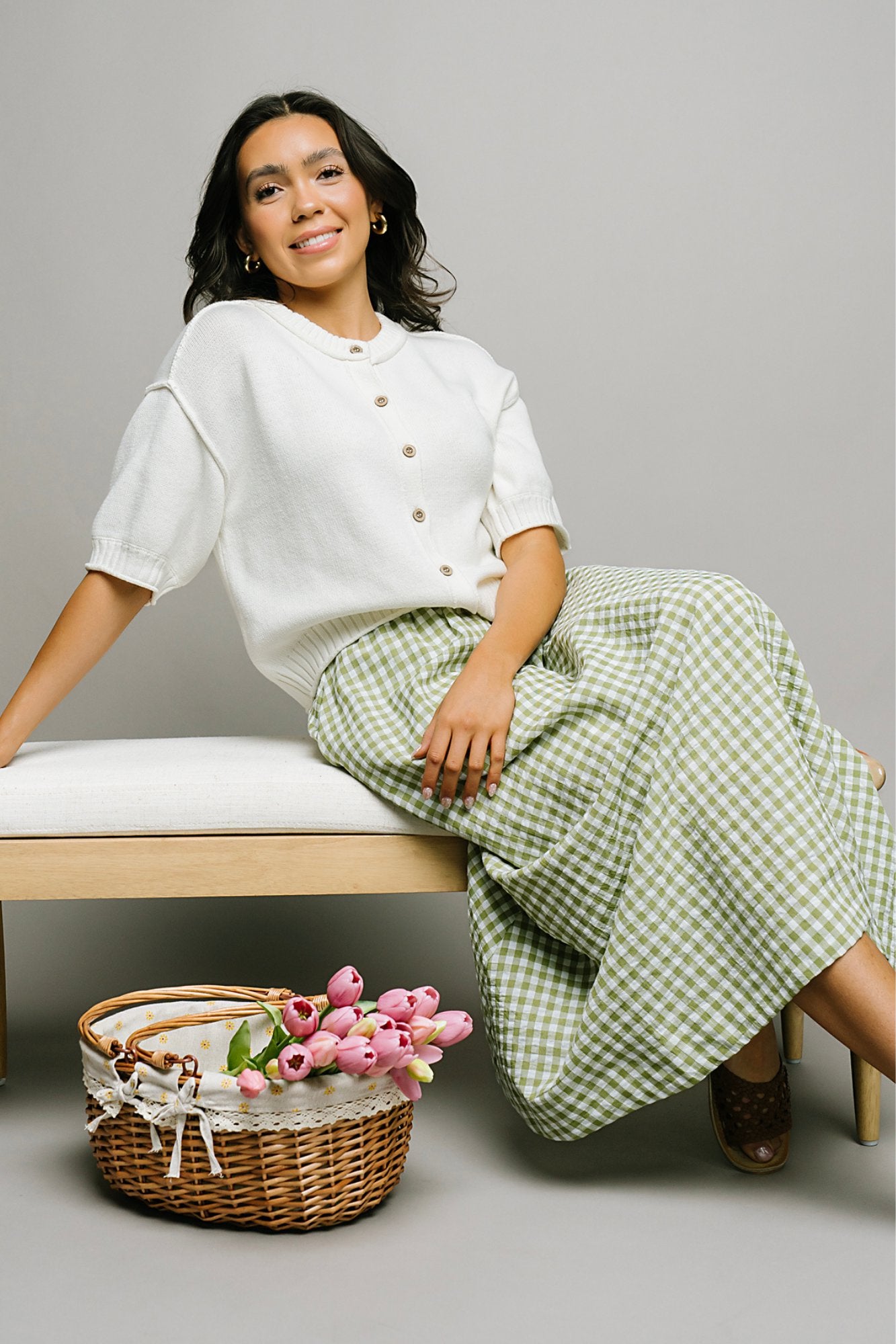 Astoria Cardigan in Cream Clothing Holley Girl 