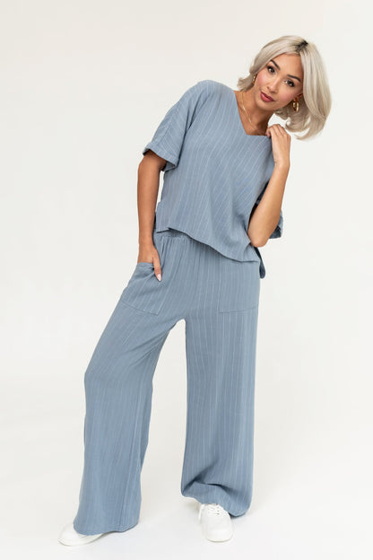 HOLLEY GIRL - Sydney Pant in Blue (Small-XL) Holley Girl 