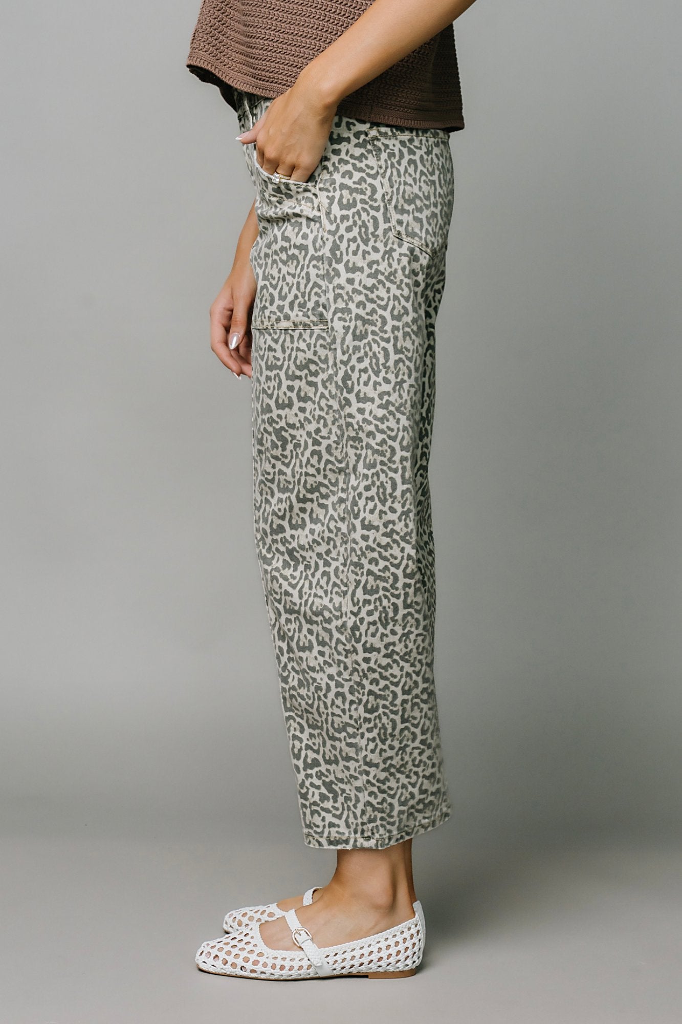 Leopard Barrel Jeans Clothing Holley Girl 