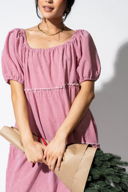 Cranberry Crisp Dress Clothing Holley Girl 