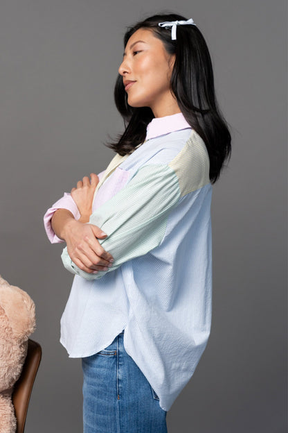 Blue Skies Button Up Clothing Holley Girl 