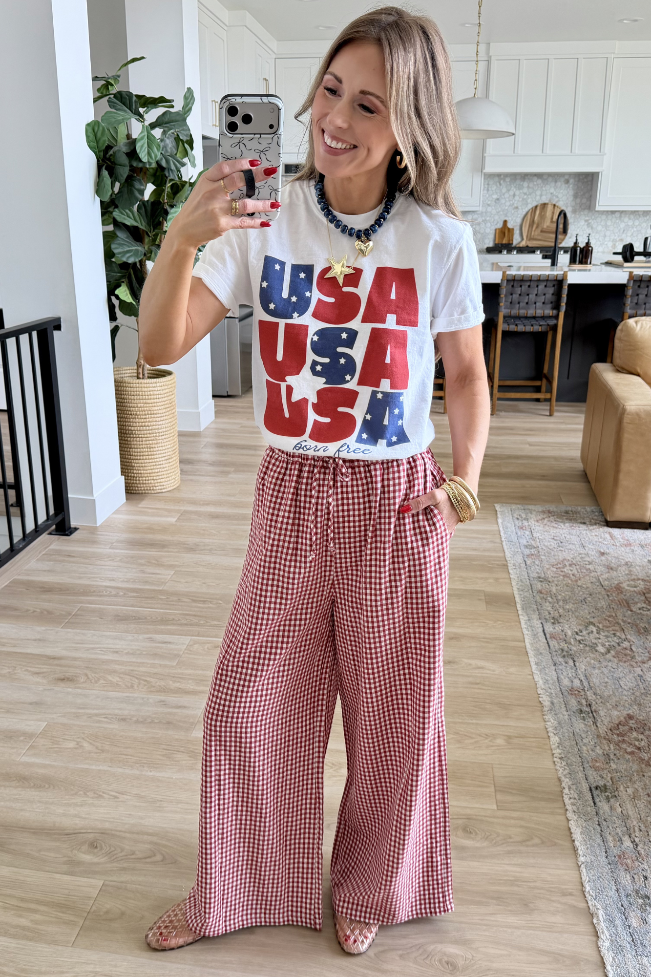 USA Born Free Graphic Tee