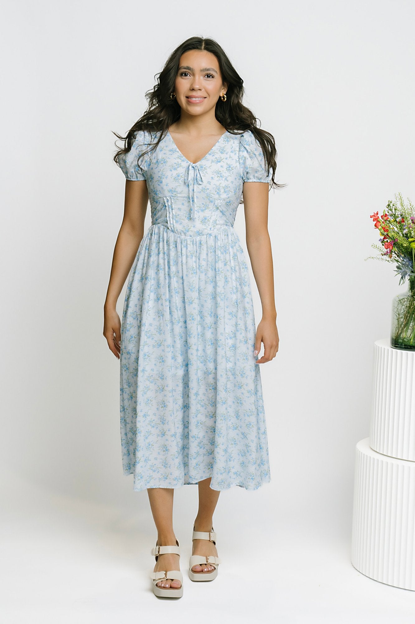 Sunny Creek Dress in Sky Clothing Holley Girl 