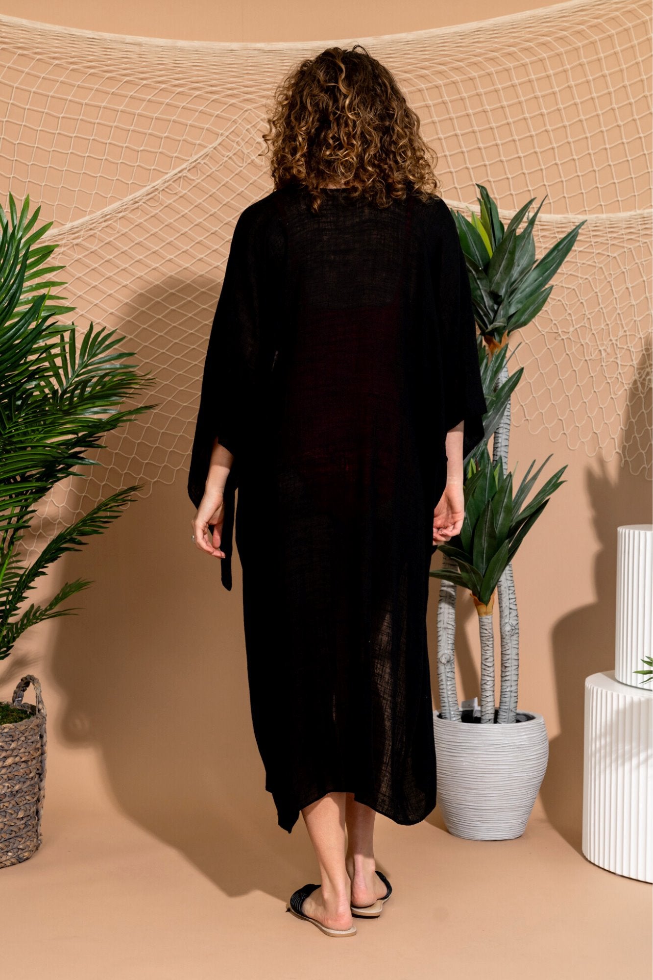 Sienna Kimono in Black Clothing Holley Girl 