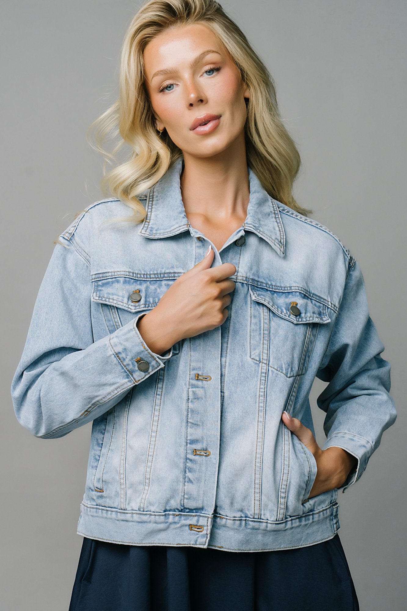 Fierce & Free Jean Jacket Clothing Holley Girl 
