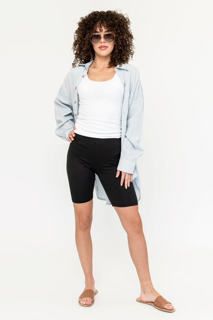 Sloane Biker Shorts in Black Clothing Holley Girl 