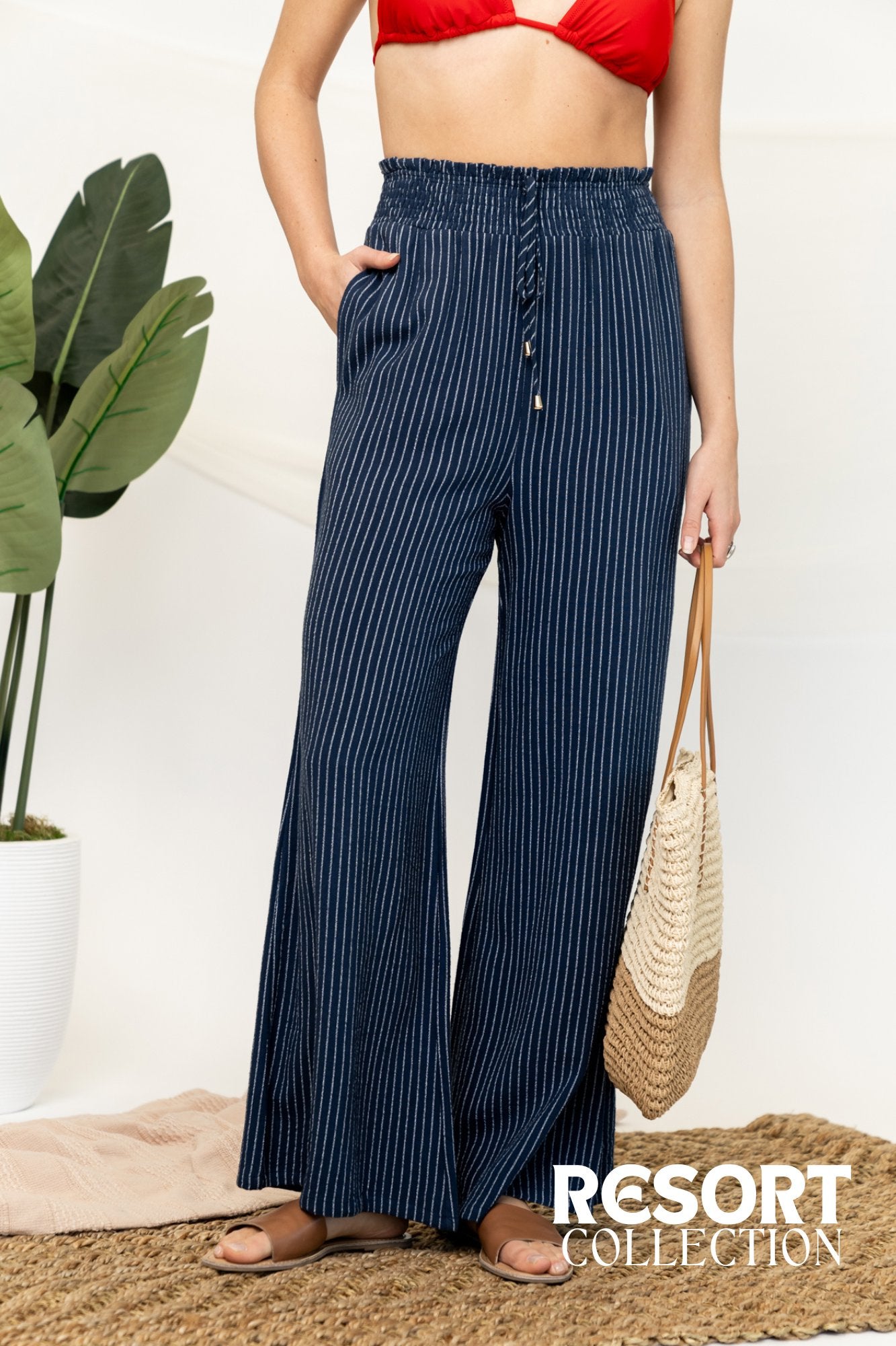 Maxwell Pant in Navy Stripe Holley Girl 