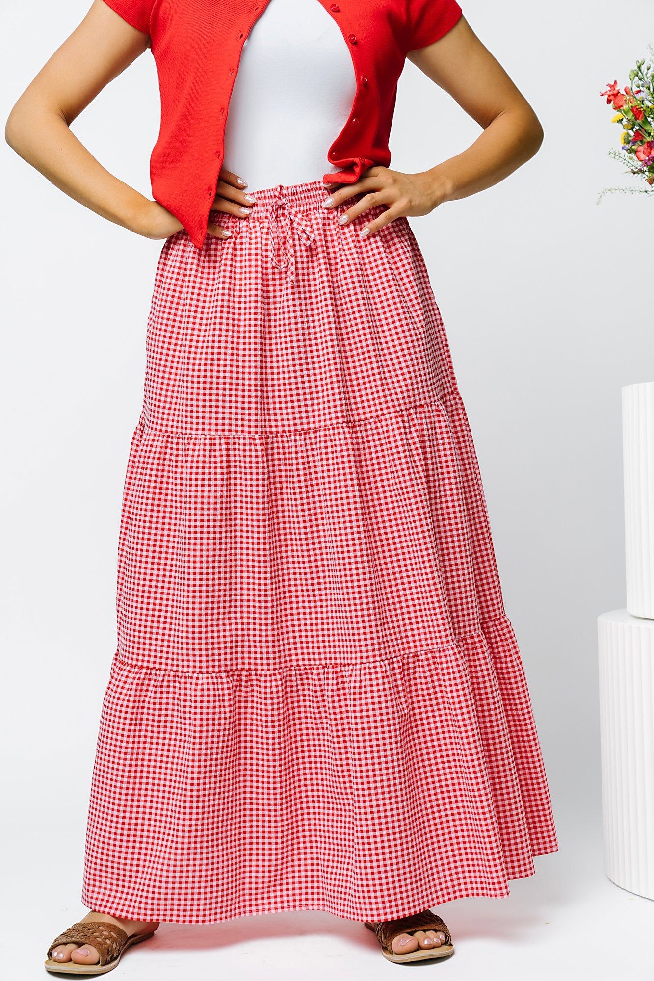 Honeybee Skirt in Raspberry Clothing Holley Girl 